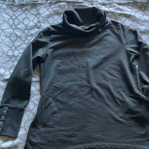 Wild Palms Dark Gray Turtleneck Sweater